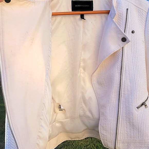 Bcbgmaxazria Jacket Size L Off White - Picture 5 of 8